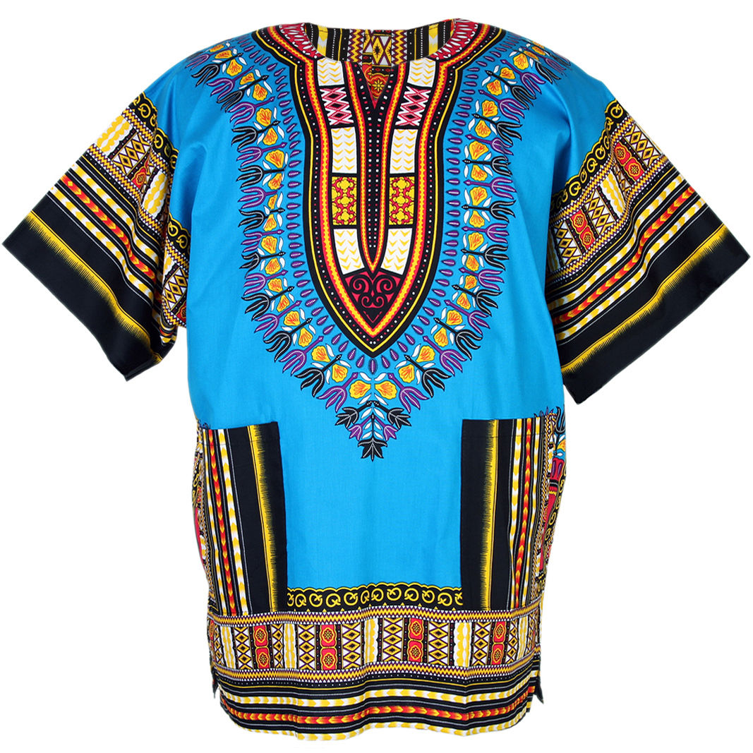 Light Blue African Dashiki Shirt – Dashiki Shirt African
