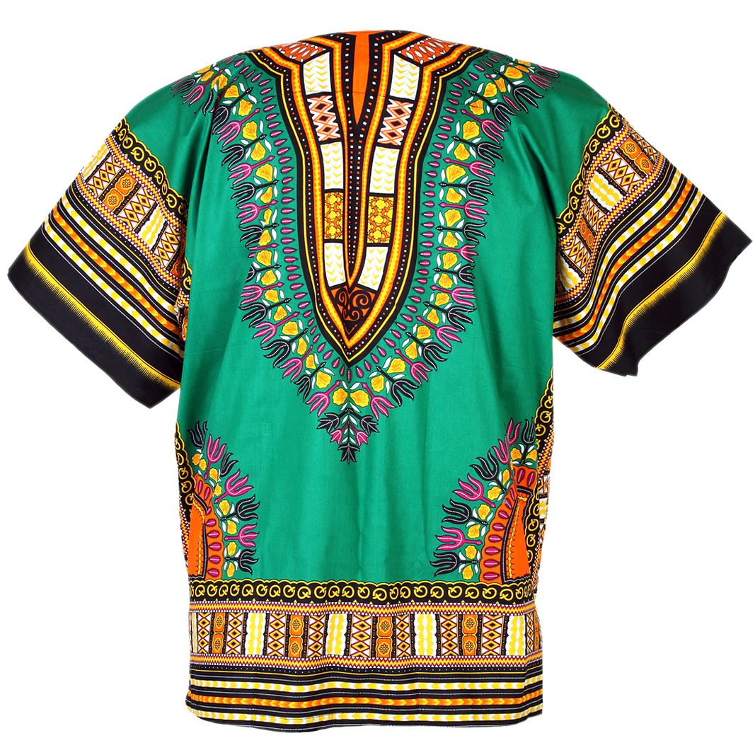 Green African Dashiki Shirt - Dashiki Shirt African