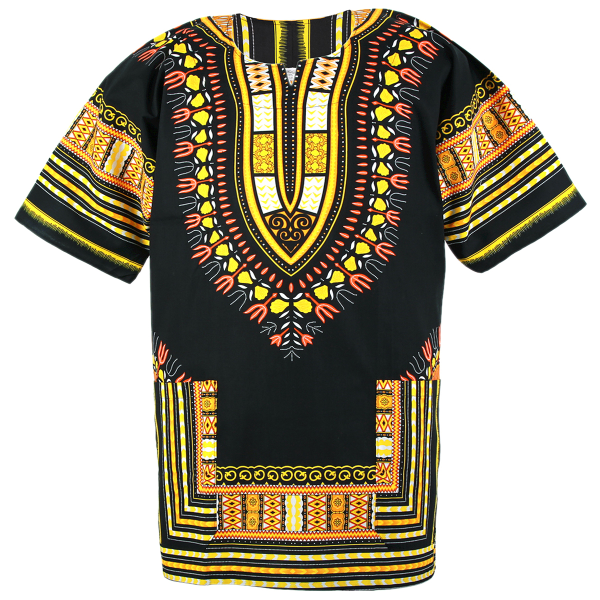 Black and Yellow African Dashiki Shirt for men and dashiki womens ...