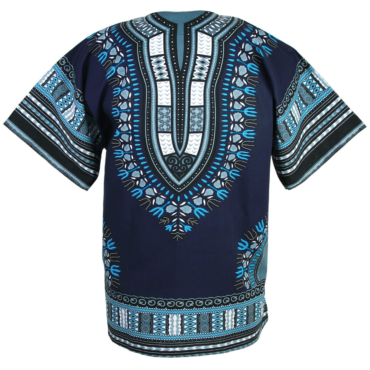 Navy Blue African Dashiki Shirt poncho - Dashiki Shirt African