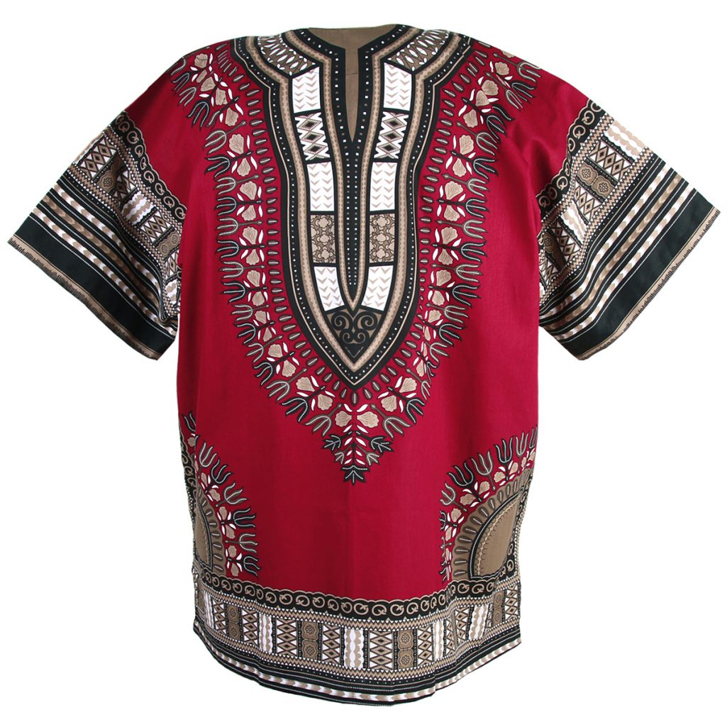 Maroon Red African Dashiki Shirt Print – Dashiki Shirt African