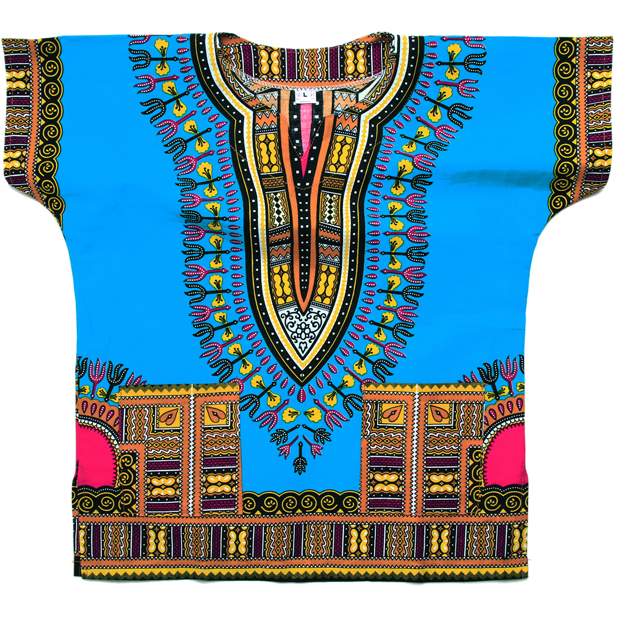 Light Blue Toddler Kids African Dashiki Shirt - Dashiki Shirt African