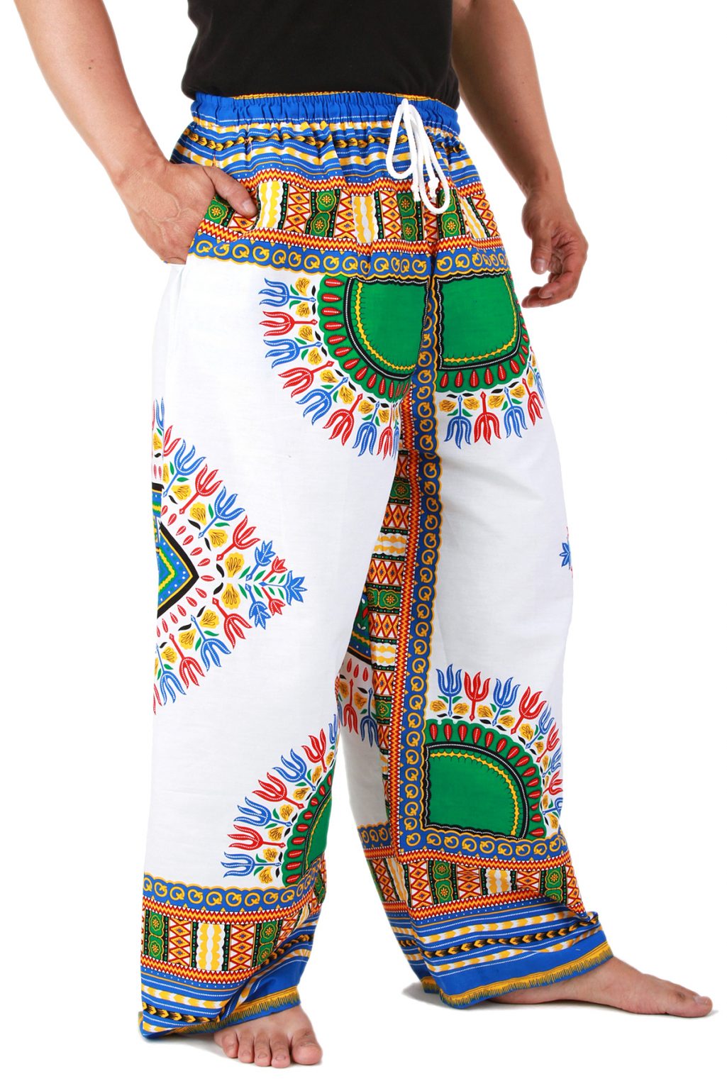 White and Blue African Dashiki Pants dashiki for men dashiki womens ...