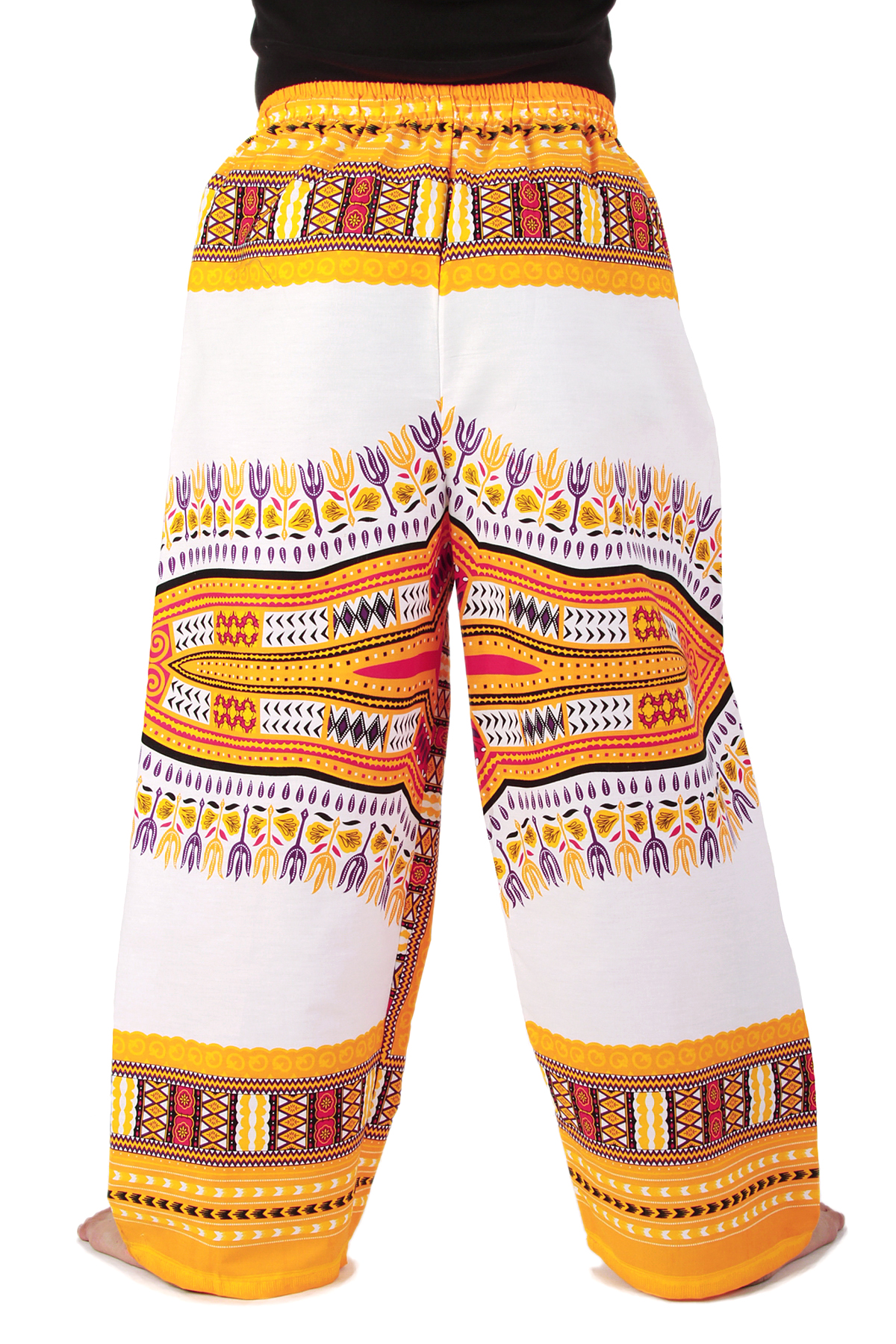 White and Orange African Dashiki Pants Cotton for men and dashiki ...