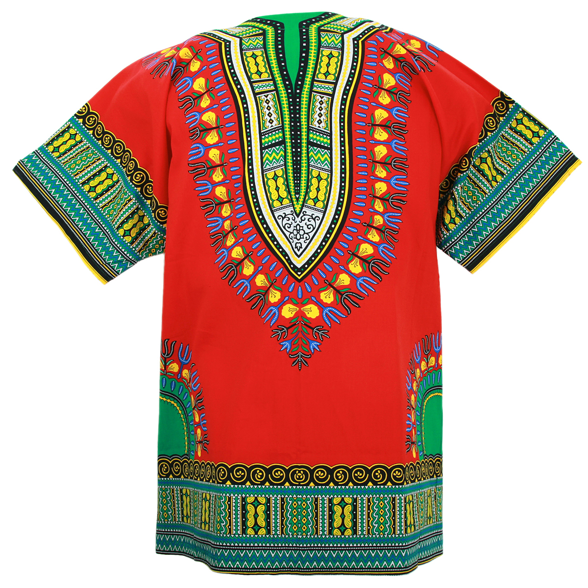 Red Plus Size African Dashiki Shirt Print Unisex - Dashiki Shirt African