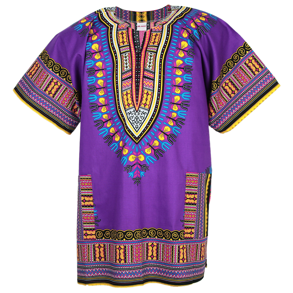 purple dashiki dress