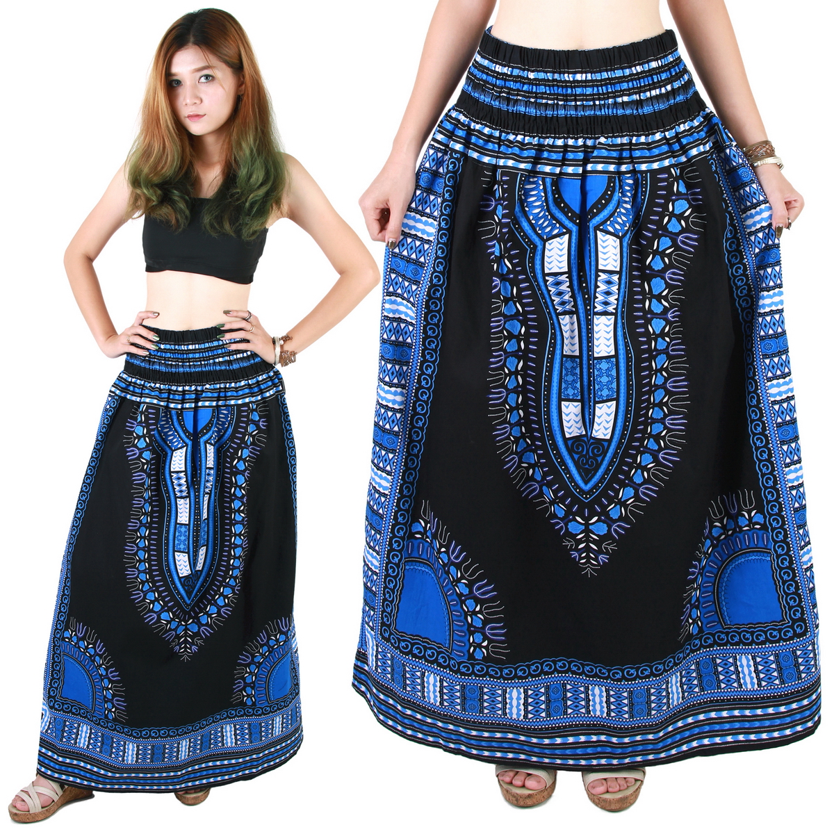 African dashiki outlet skirt